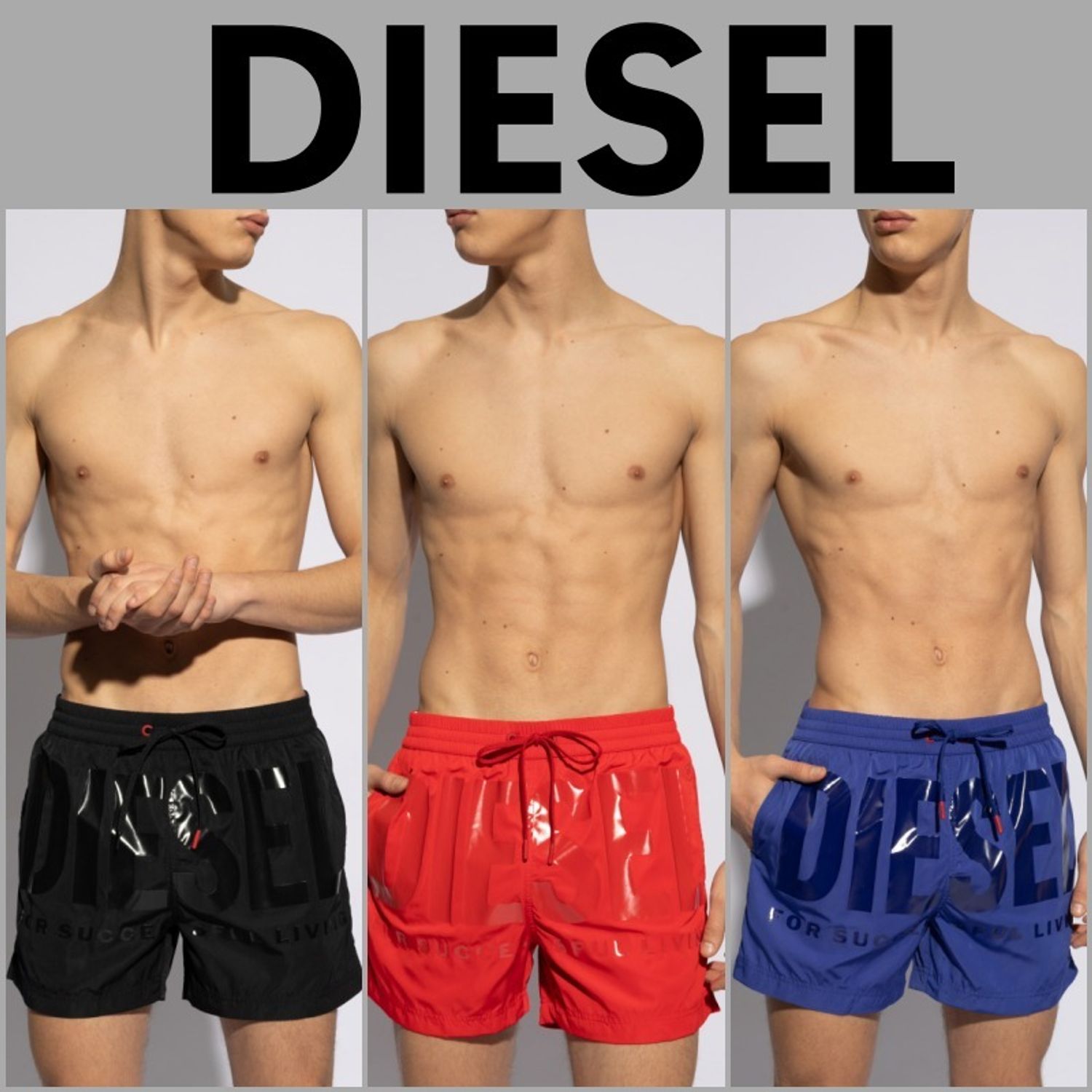 ロゴ】DIESELディーゼル スイムウェア ワンピースタイプ ワンピース水着